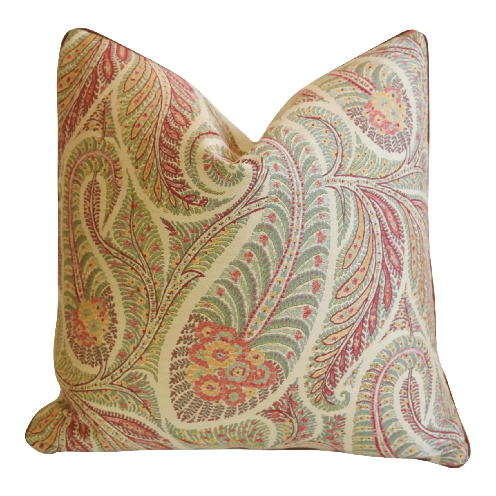 Clarence House Paisley Fabric Pillow~P77752680