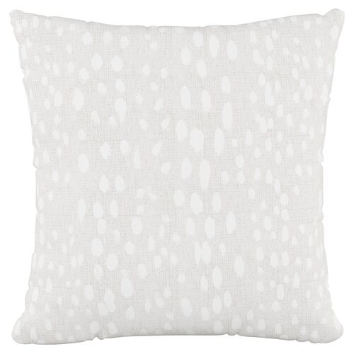 Linen Leopard Pillow, Ivory~P77626112