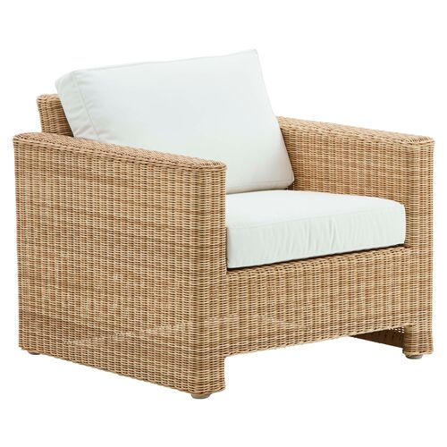Sixty Outdoor Lounge Chair, Natural/White~P77592384