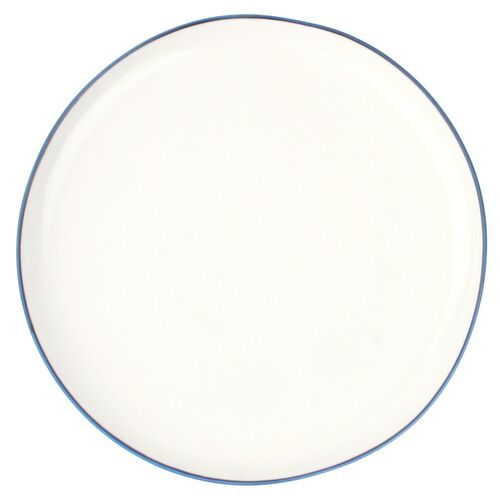 S/4 Abbesses Salad Plates, White/Blue~P77452232