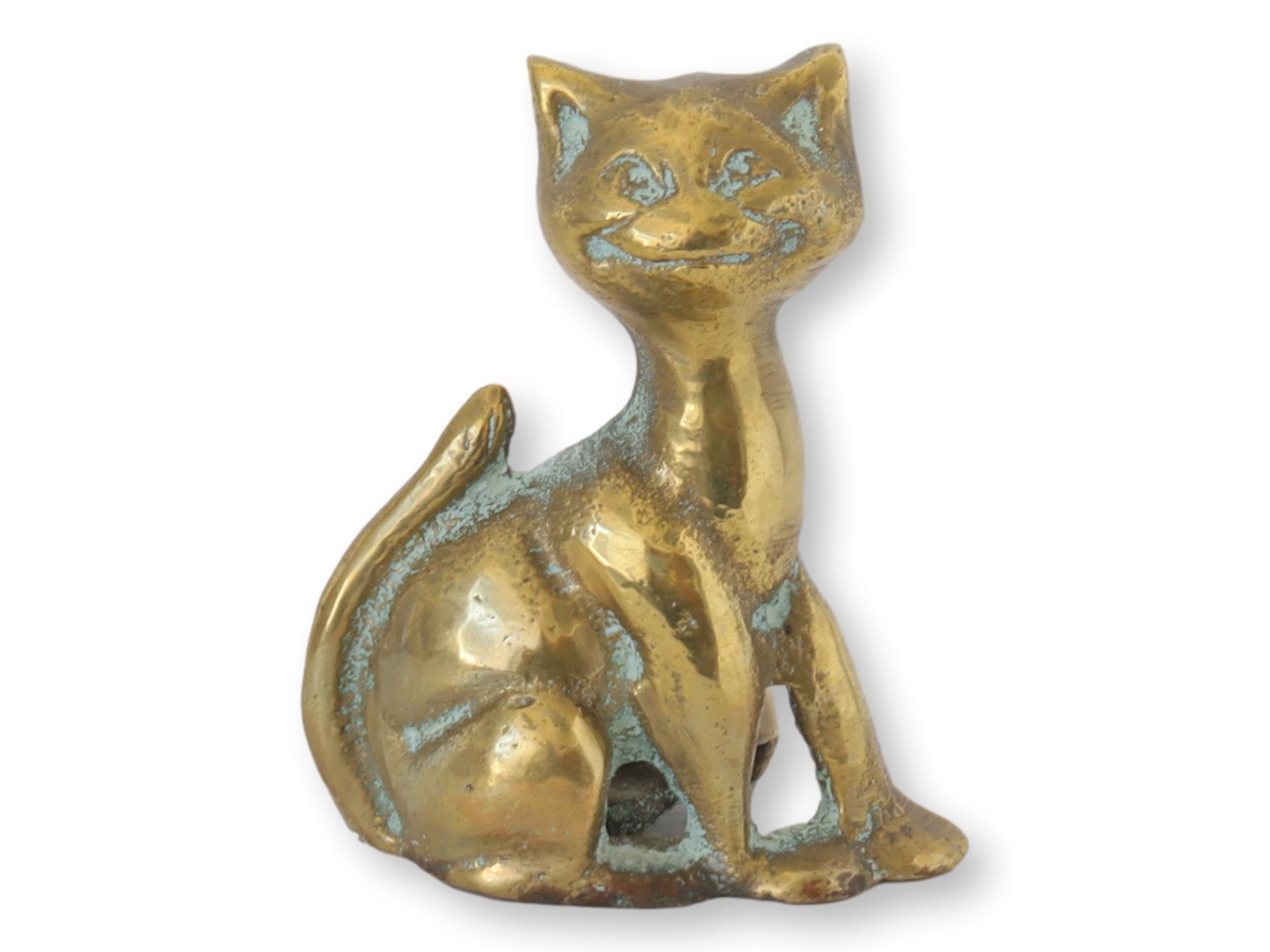 Brass Cat Candleholder~P77679950