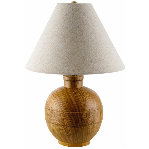 Bubba Painted Resin Table Lamp, Brown