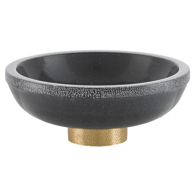 Large Valor Valor Bowl, Black/Brass