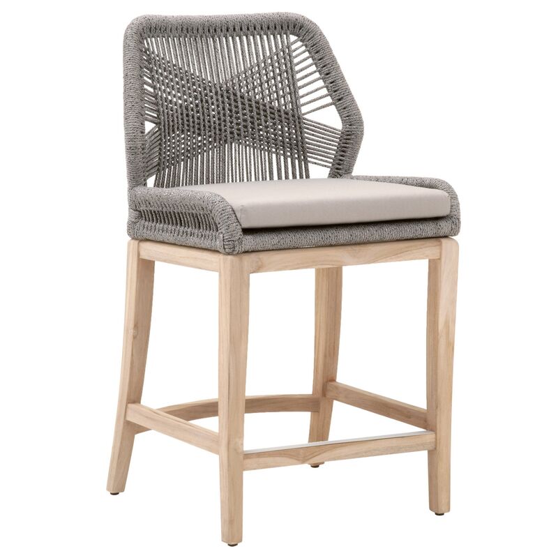 Easton Rope Outdoor Counter Stool, Lillian August Counter Stools Rope