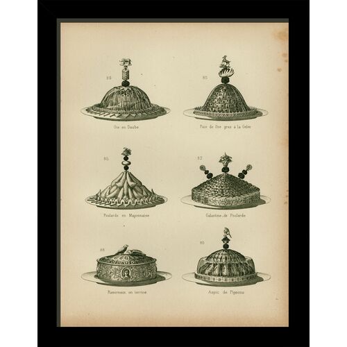 Food Platters - Plate 84 Art Print, 13" x 10"