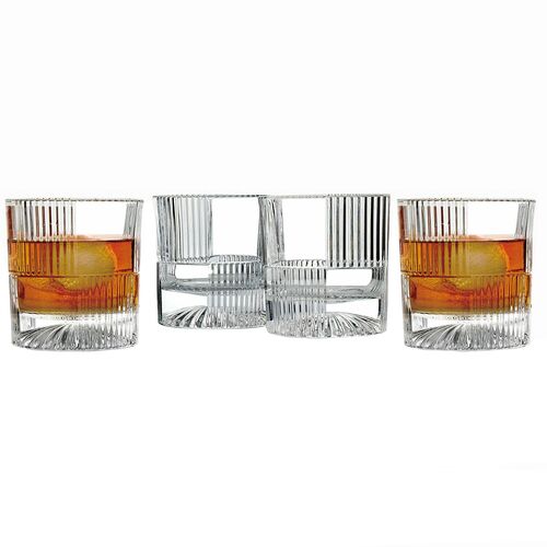 S/4 Scatola Double Old Fashion Glasses