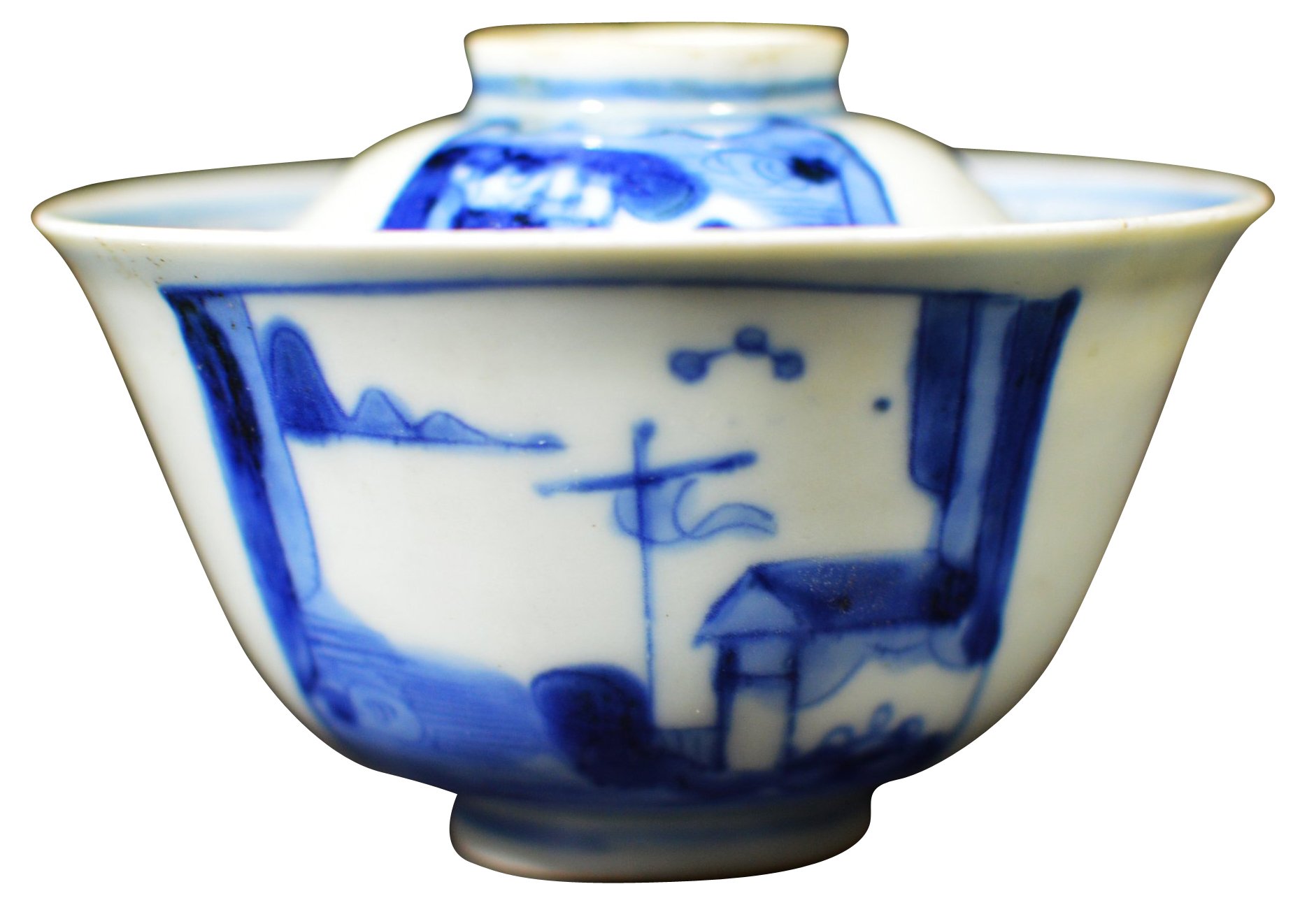 Antique Japanese Blue & White Bowl~P77300626