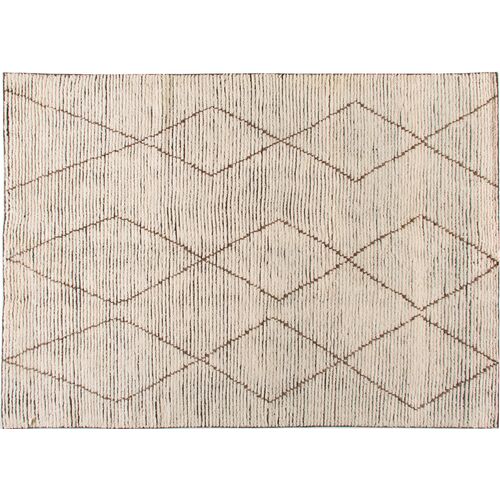 Baha Hand-Knotted Rug, White/Brown~P77655334