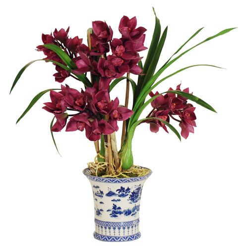 30" Cymbidium Arrangement, Faux~P77110808