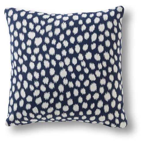 Lille 19x19 Pillow, Navy Dots~P77555112