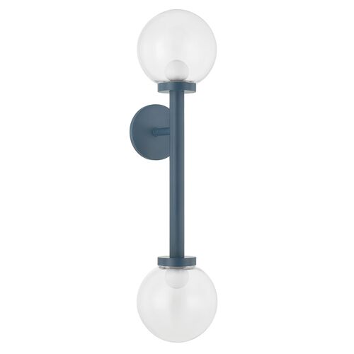 Sia 26.5" Wall Sconce, Slate Blue