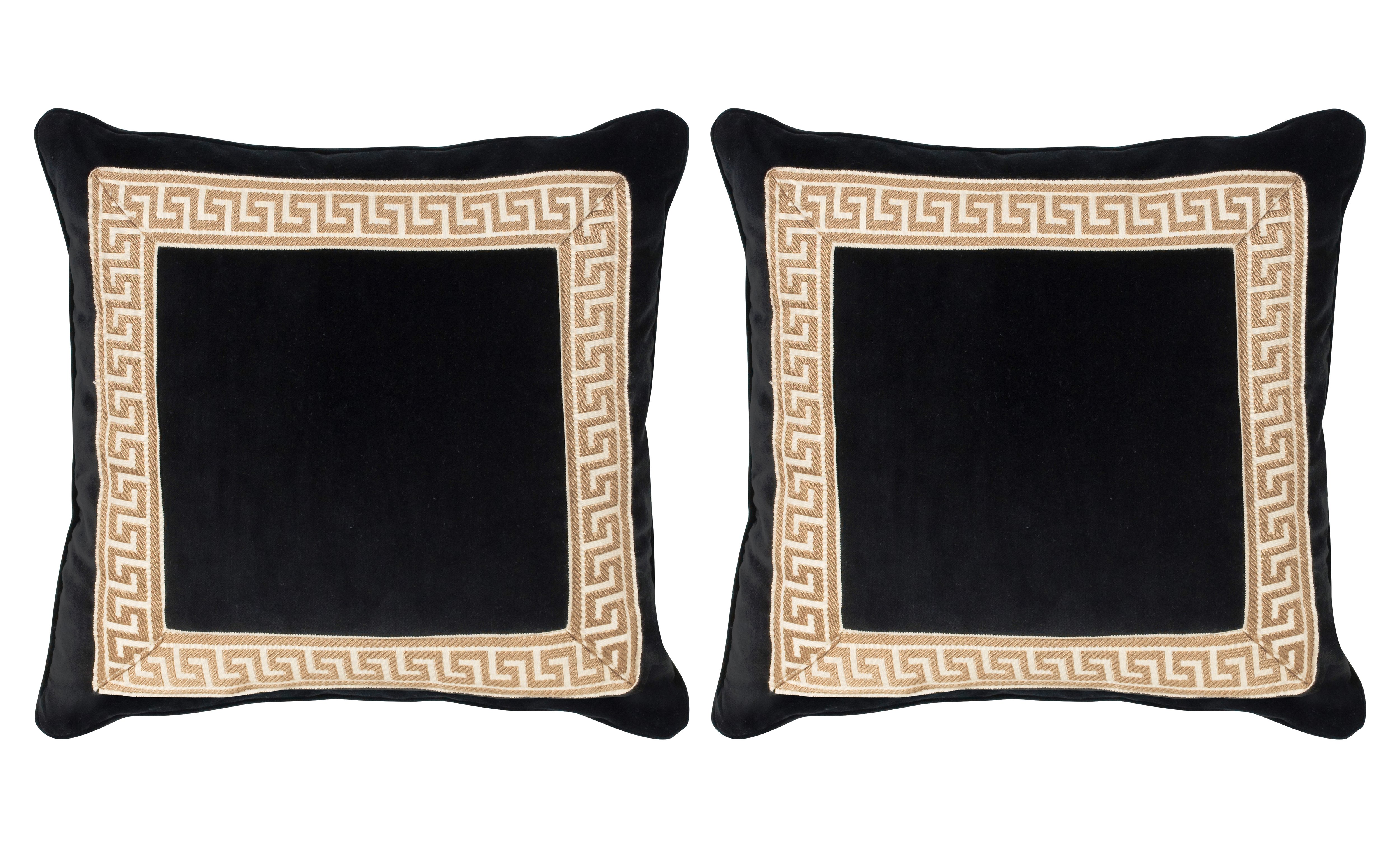 S/2 Robertson 20x20 Pillows, Black One Kings Lane