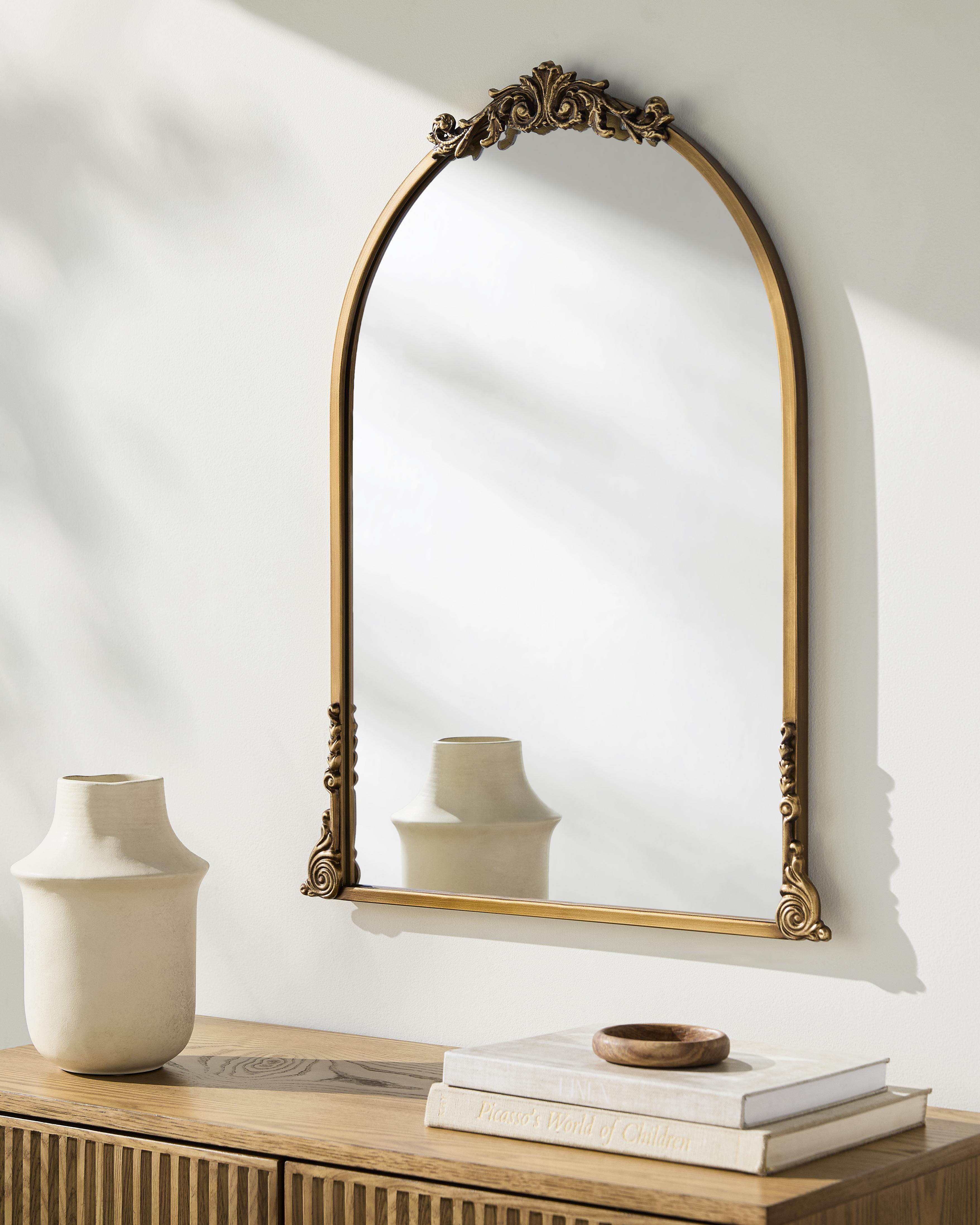 Zorya Wide Arch Wall Mirror, Gold | One Kings Lane