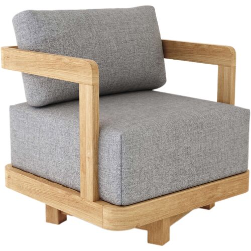 Nora Striped Stuffed Outdoor Armchair | One Kings Lane