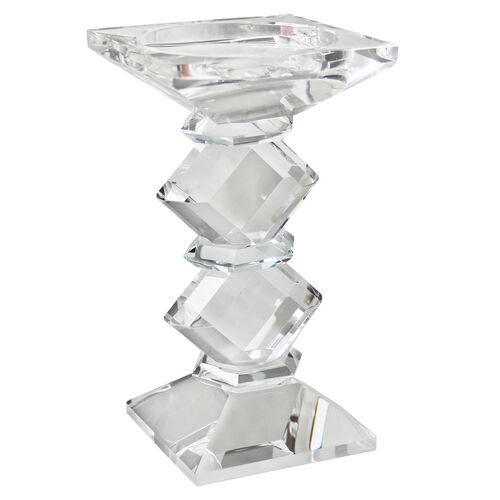 Sarenna Crystal Candleholder, Clear