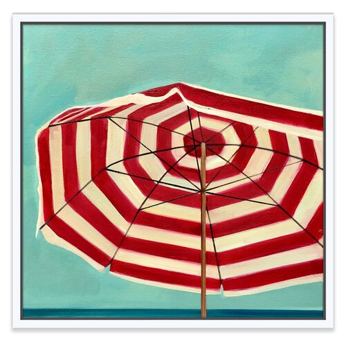 T.S. Harris, Red & White Umbrella~P77535979