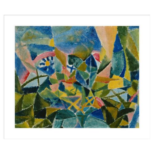Flower Bed by Paul Klee Framed Print Flower Bed by Paul Klee Framed Print