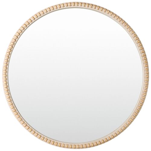 Dover Round Wall Mirror, Natural