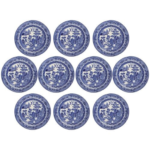 19th Century English Willow Plates, s/10~P77726823