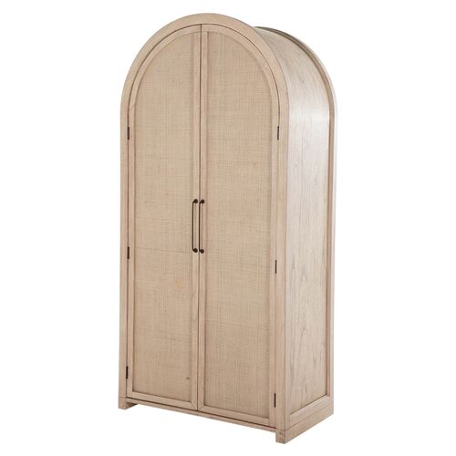 Elba Tall Arched Cabinet, Blonde Natural~P111111684