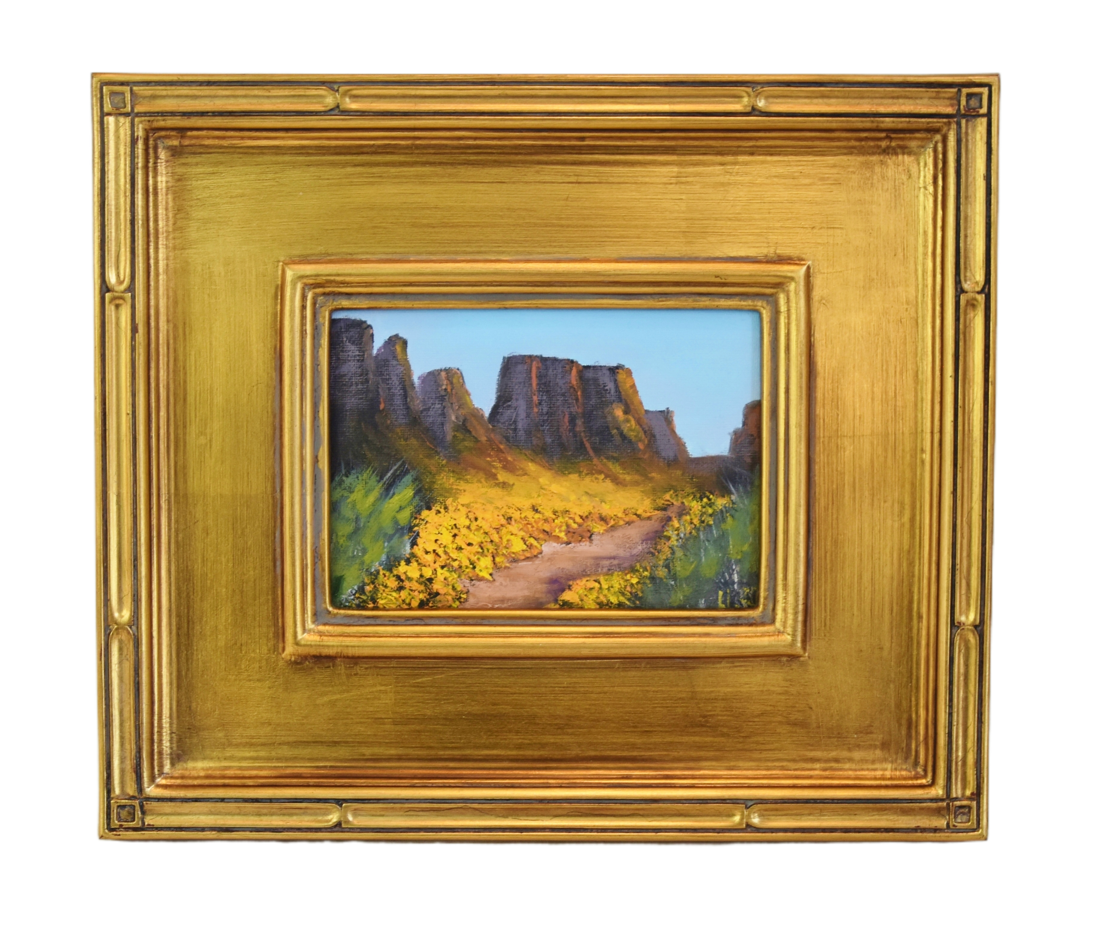 Floral Canyon Impressionist Oil Painting~P77688546