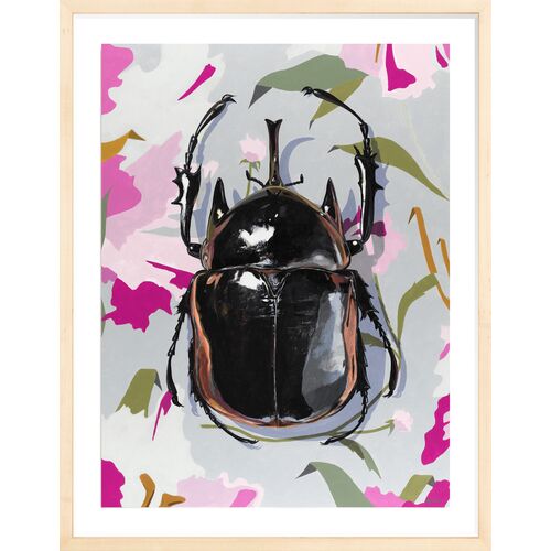 Kevin Brent Morris, Rhino Beetle Painting, 27.75" x 21.75" Kevin Brent Morris, Rhino Beetle Painting, 27.75" x 21.75"