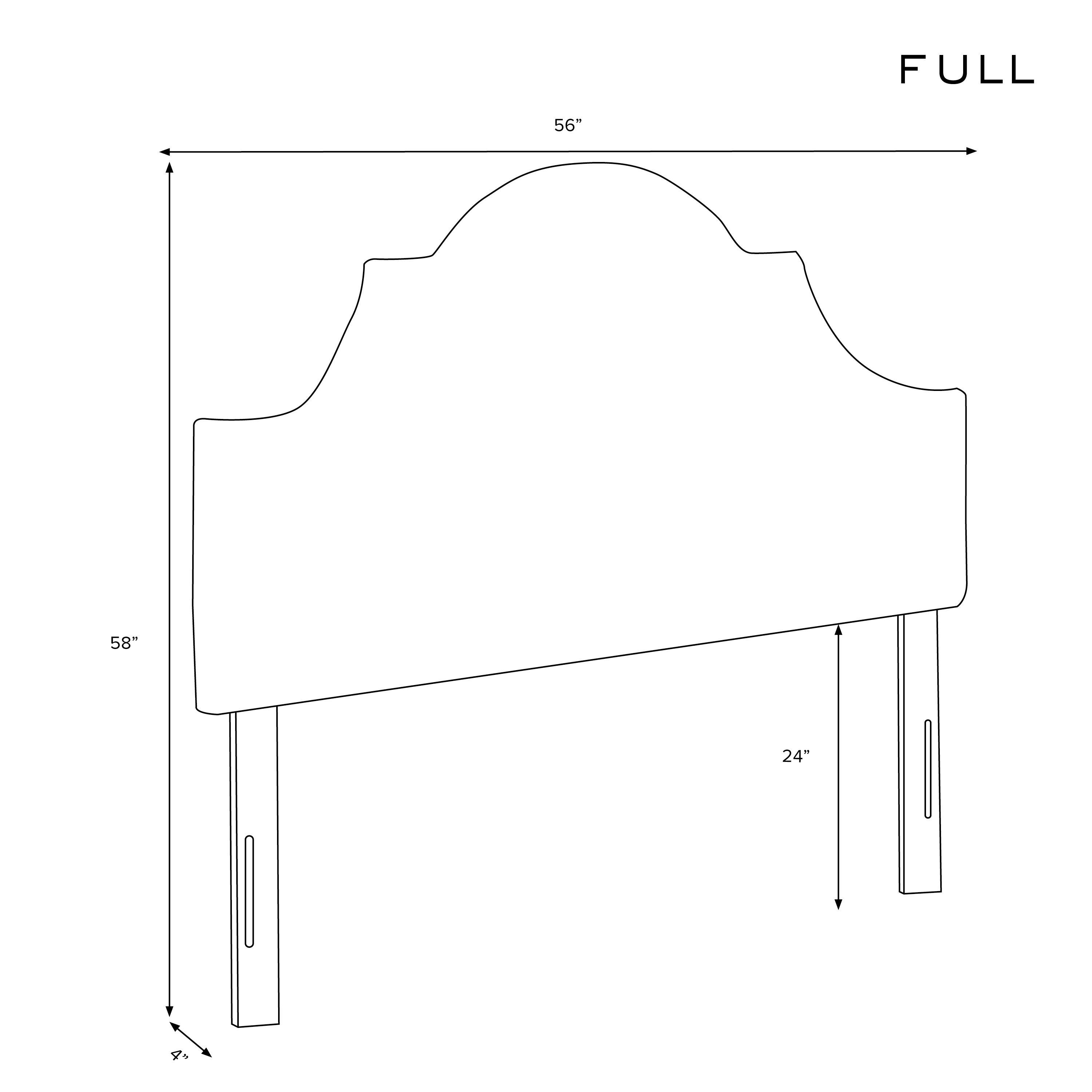 Kennedy Arched Floral Headboard - Petal Design