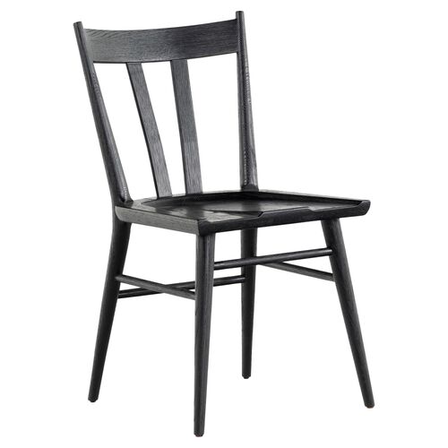 Ned Dining Chair, Black Oak~P77630232