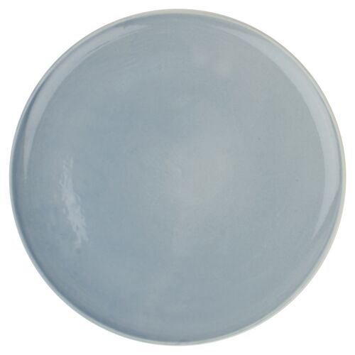 S/4 Shell Bisque Dinner Plates, Blue~P77452515