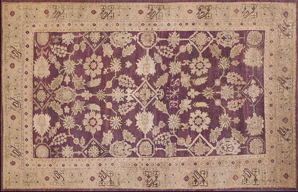 19th Century Turkish Oushak Ghiordes rug~P77608665