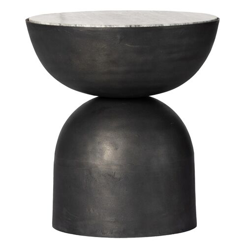 Sawyer End Table, River Grey Marble