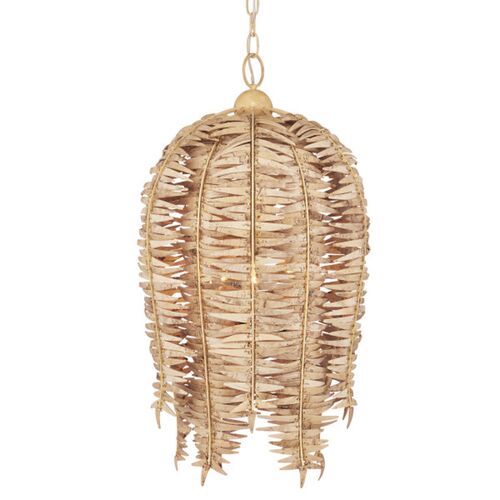 Tiptur Coco Shell Pendant, Natural Coco Cream