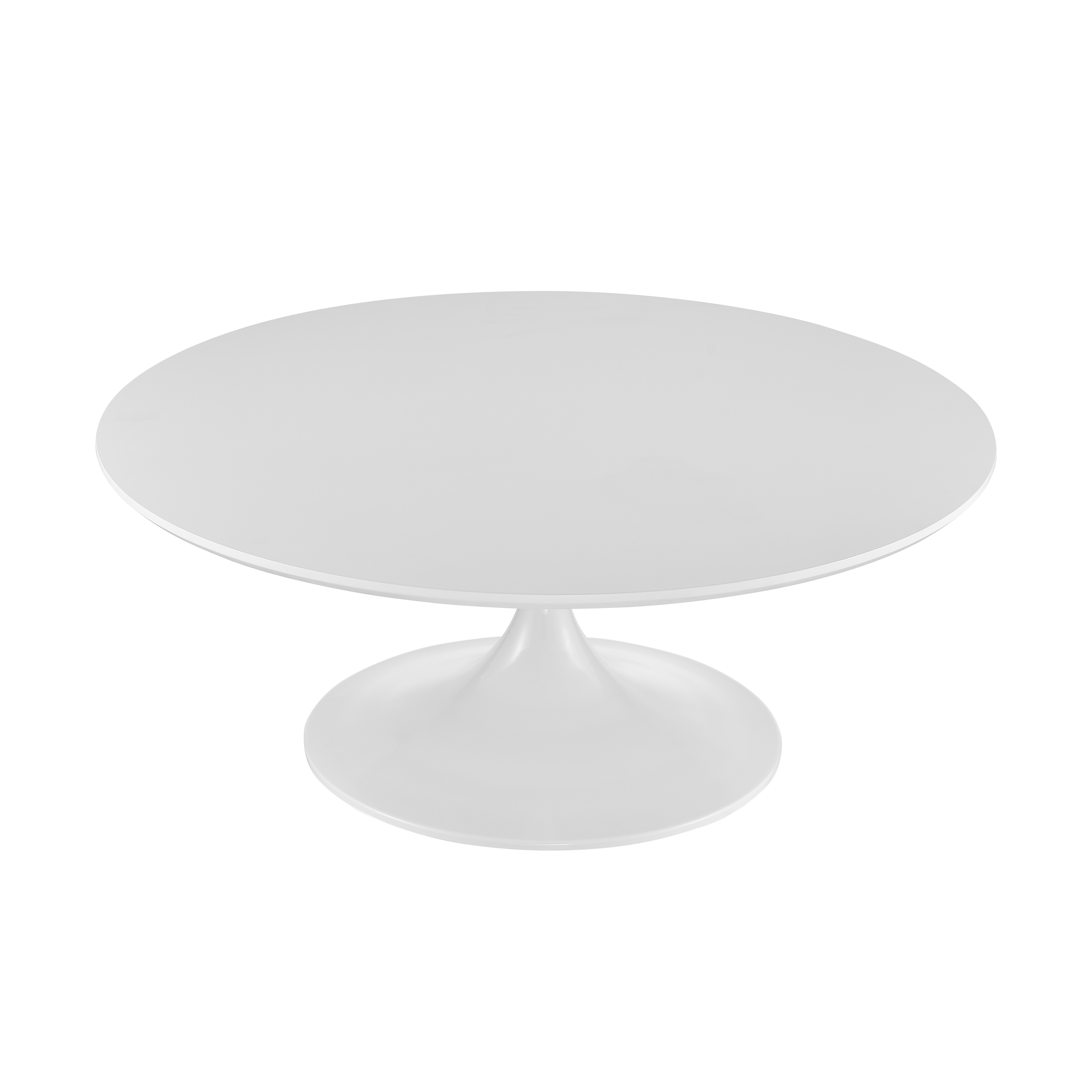 Aiden 36" Round Coffee Table, Matte White One Kings Lane