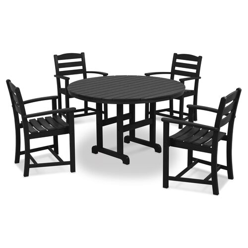 La Casa Café 5-Pc Dining Set, Black~P77438131