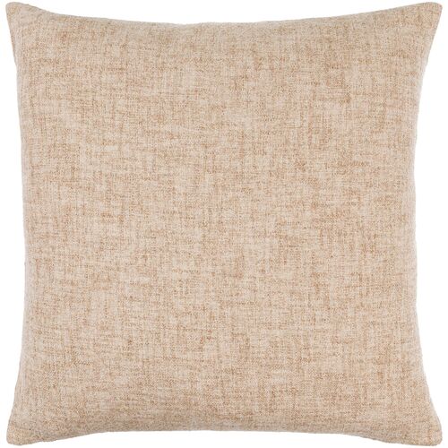 Mindy Cotton/Jute Accent Pillow, Beige