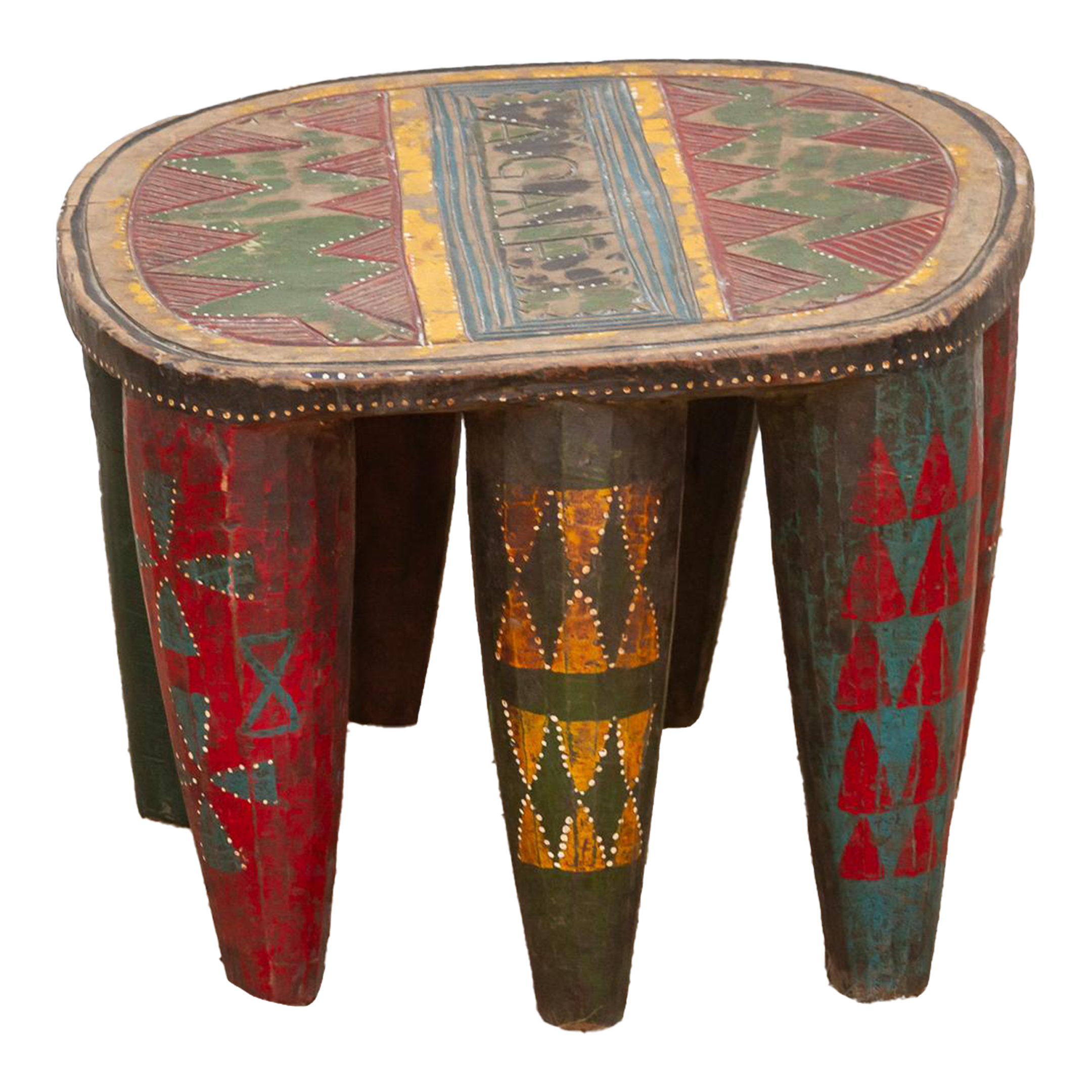 Nupe Ceremonial Carved Stool~P77708620