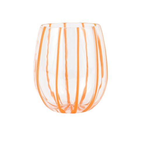 Nuovo Stripe Stemless Wine Glass