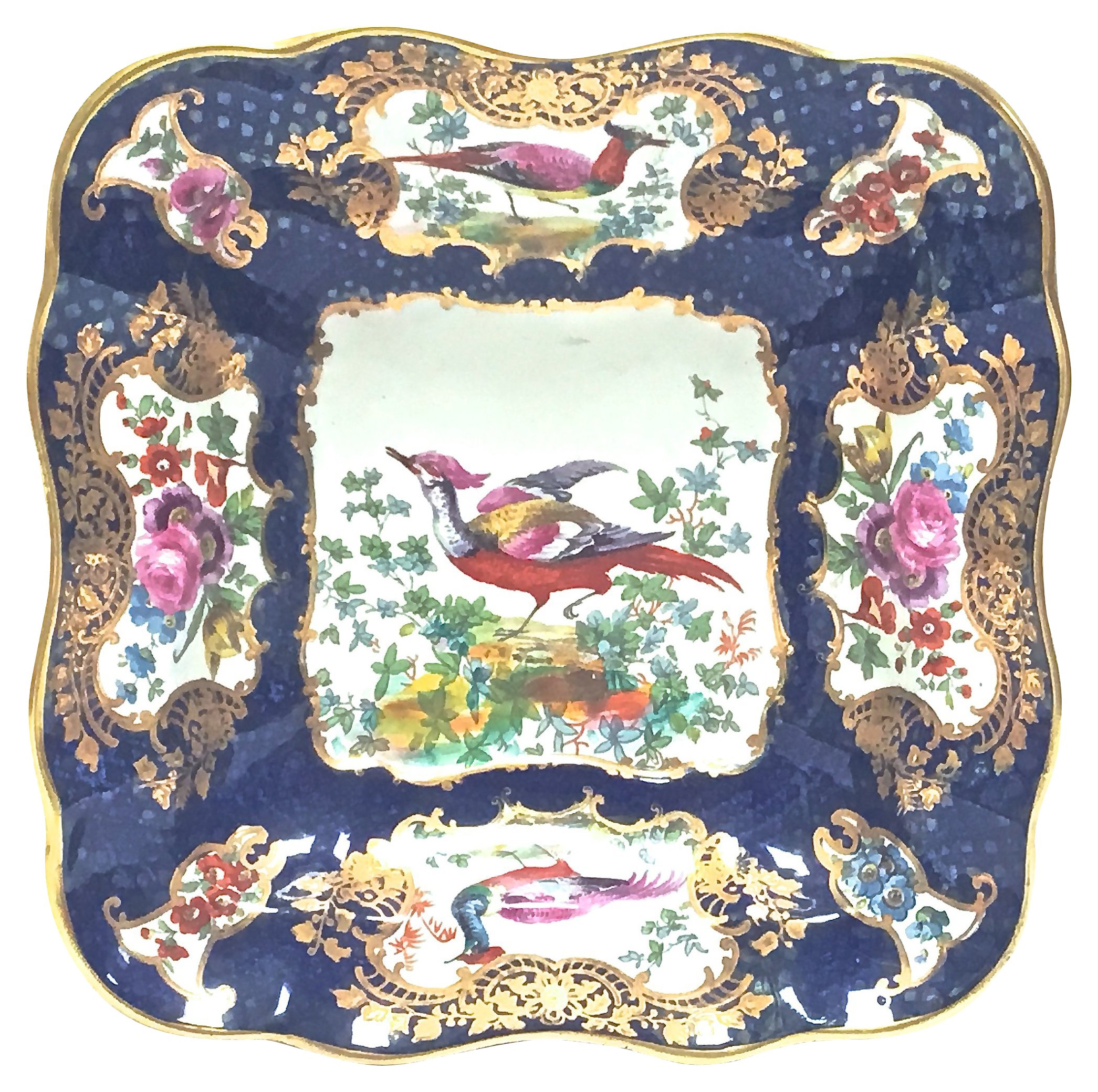 English Porcelain Bird Dish~P77468538