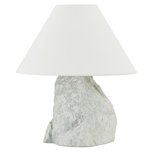 Carver 14" Stone Table Lamp, Natural White