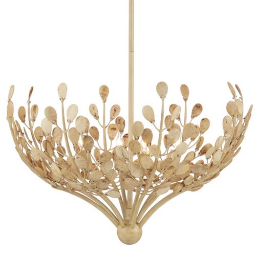 Maypan Coco Shell Chandelier, Natural Coco Cream