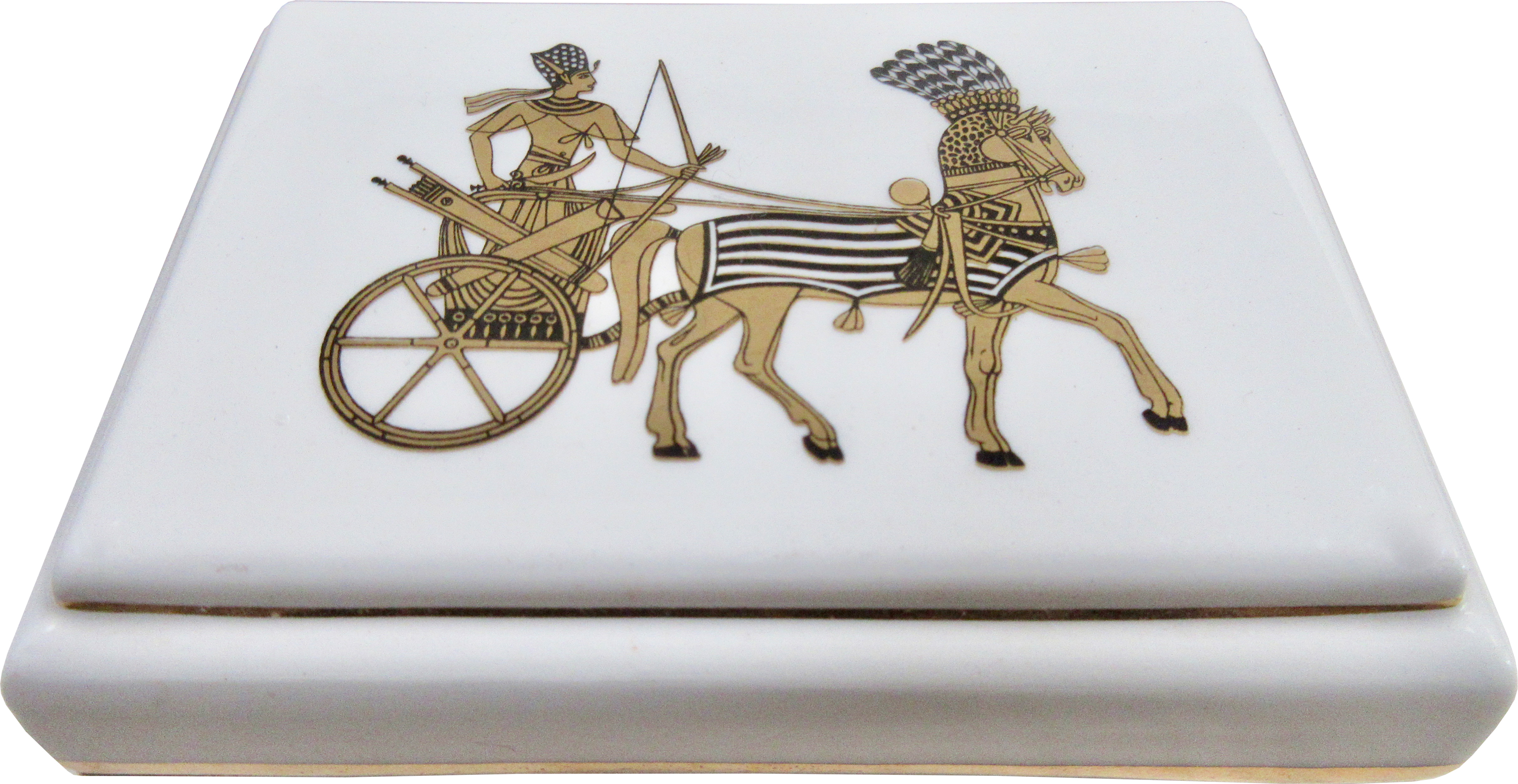 Gien Roman Chariot Box~P77588594