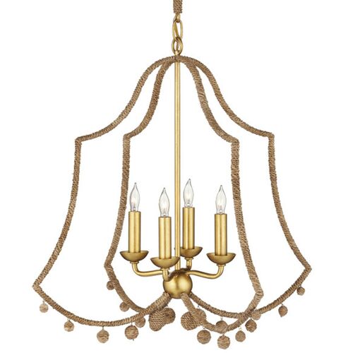 Nimes Rope Chandelier, Natural