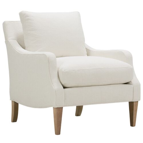 Naya Accent Chair, Chalk White