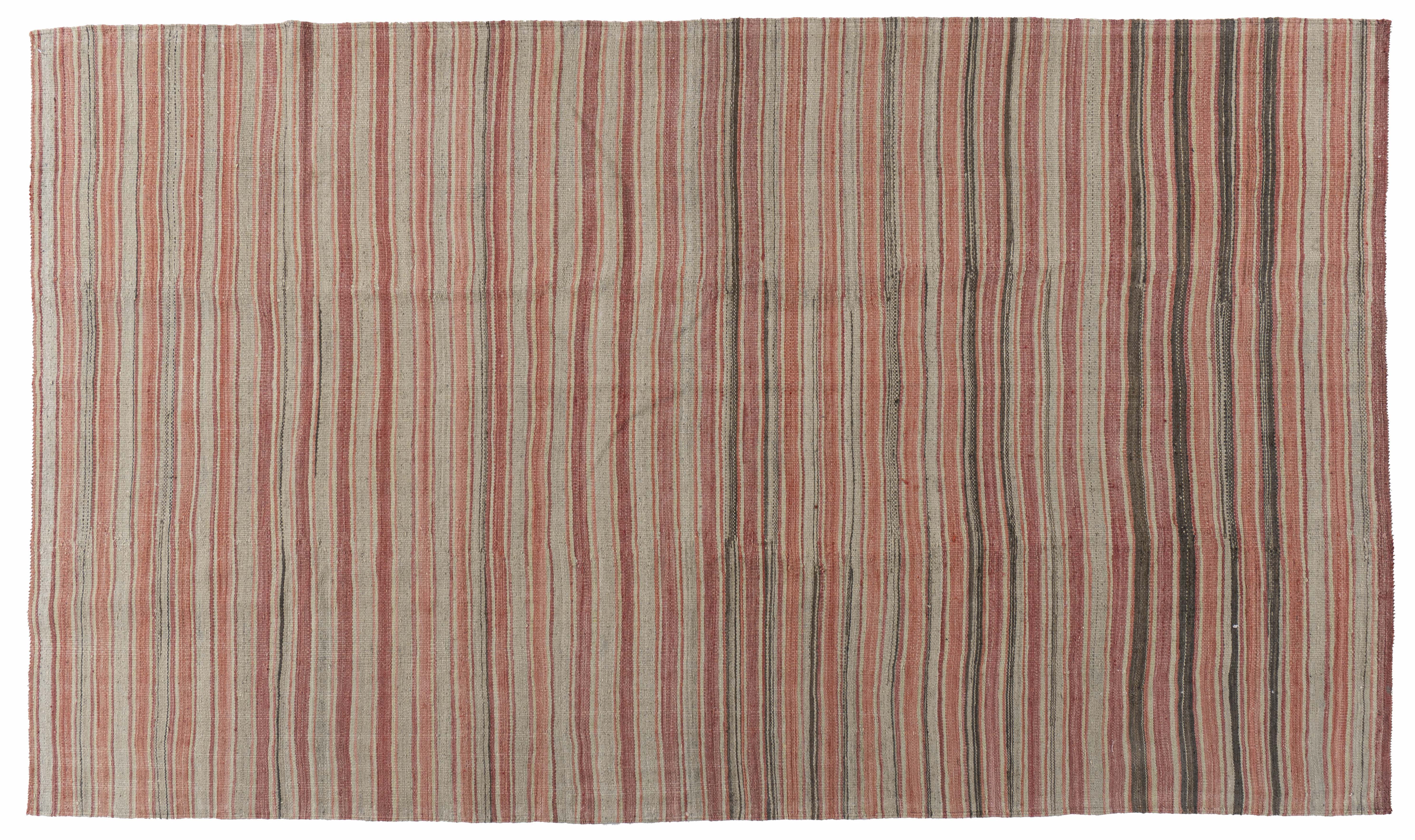 Turkish Flatweave Kilim Rug 5'3 X 9'3