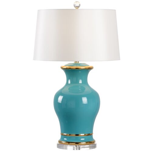 Audrey Ceramic/Acrylic Table Lamp