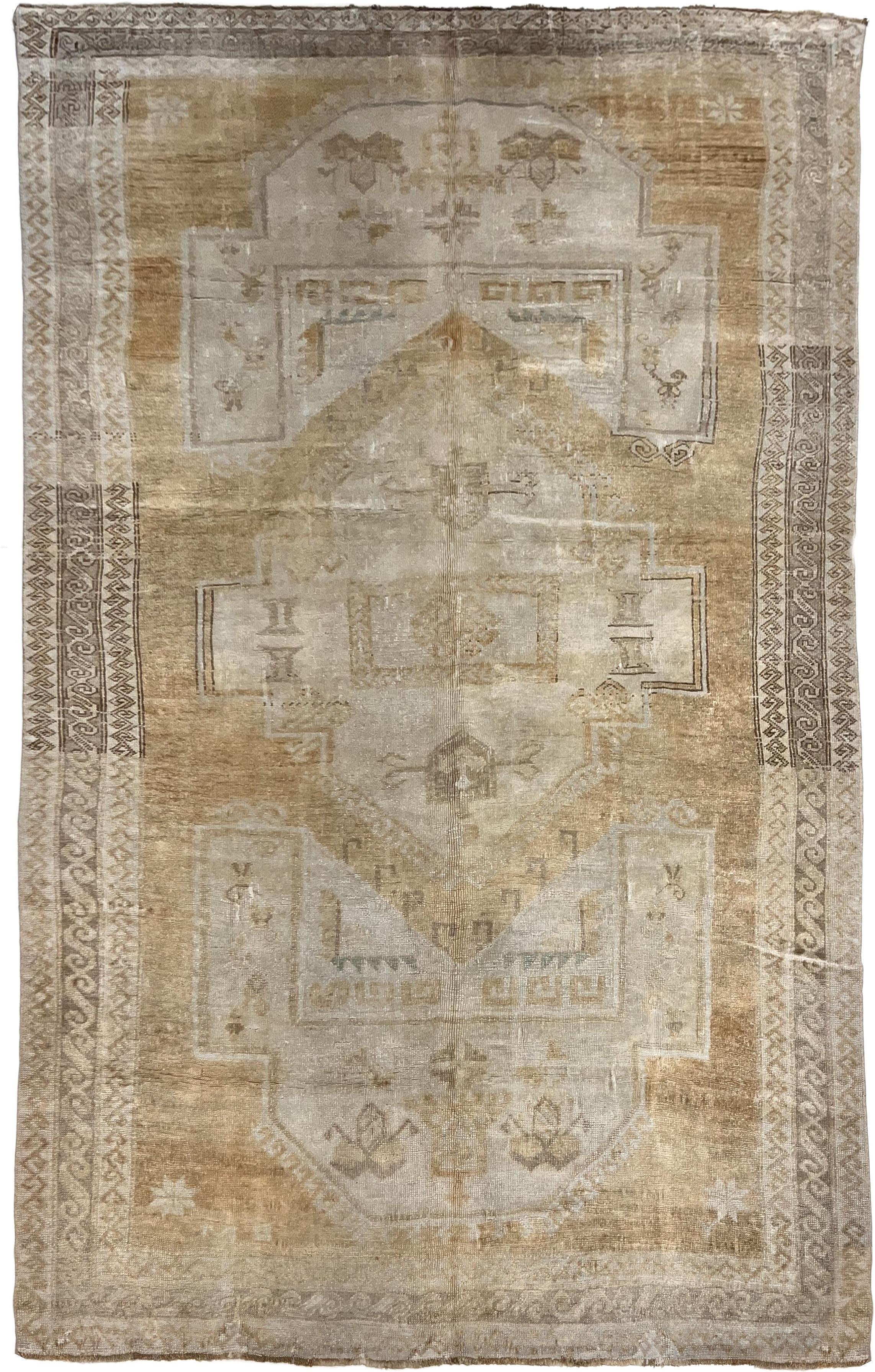 Oushak Hand Knotted Rug, 6'7 X 10'7~P77710299