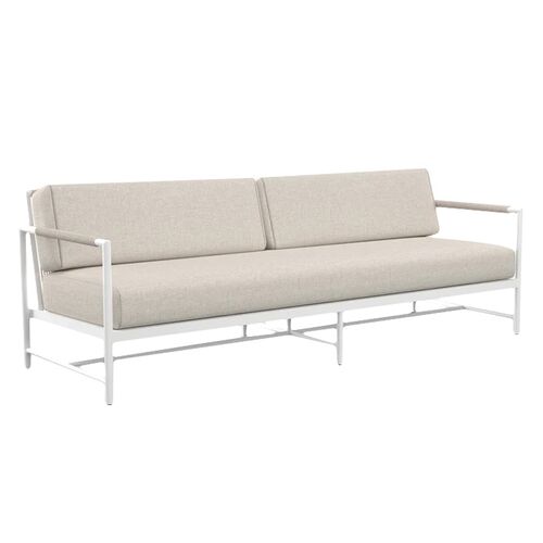 Riyana Outdoor Aluminum/Rope Sofa