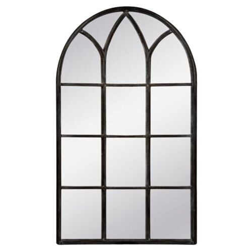 Bastian Arched Floor Mirror, Weathered Brown