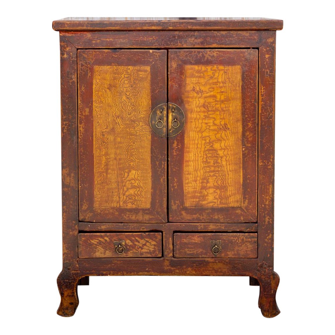 Early 20th C.  Asian Burr Elm Cabinet~P77620499