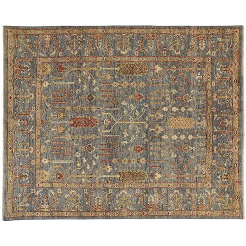 Selman Rug, Blue/Rust